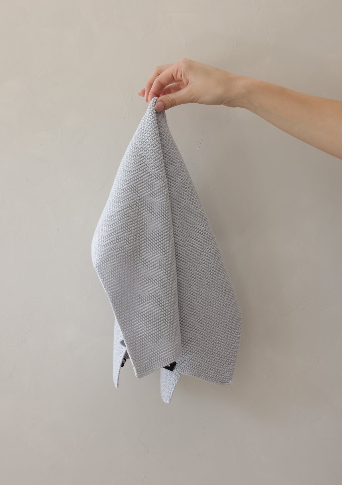 Knitted Kitchen Towel - Blue Glass