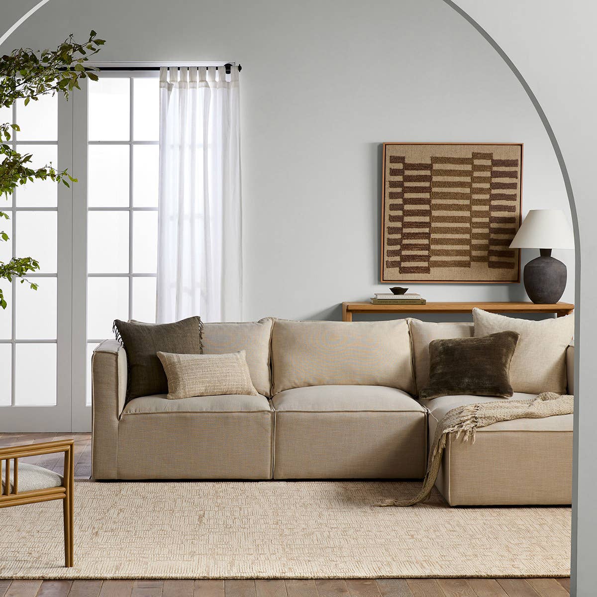 Labyrinth Herculean Rug – LAB02 – room scene