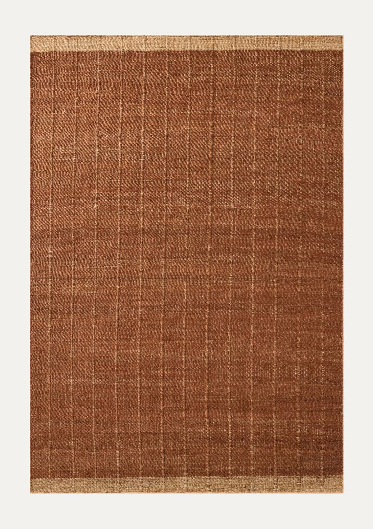 Laken Rust/Natural Rug | Magnolia Home by Joanna Gaines × Loloi