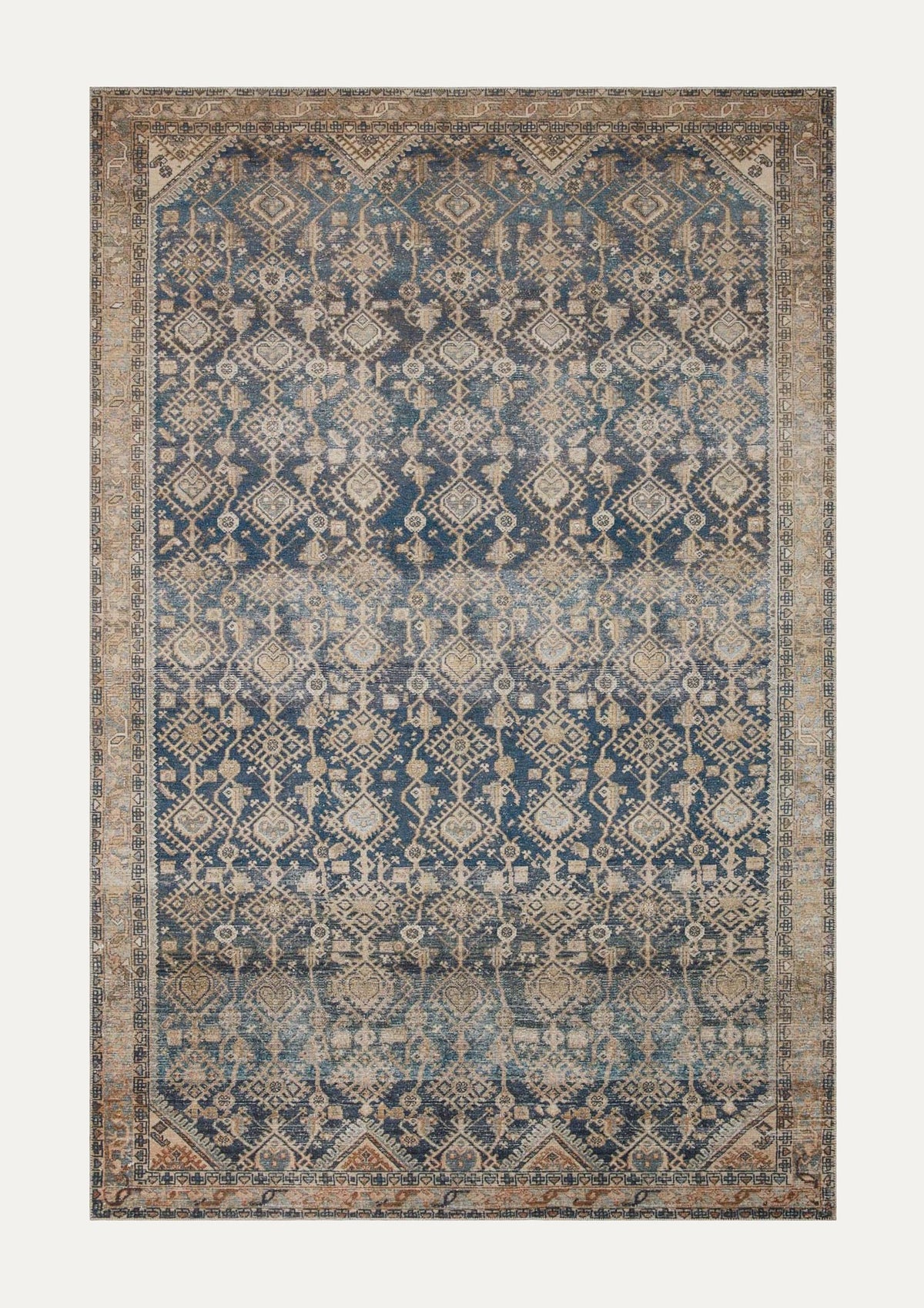 Lenna Indigo/Natural Rug | Magnolia Home by Joanna Gaines × Loloi