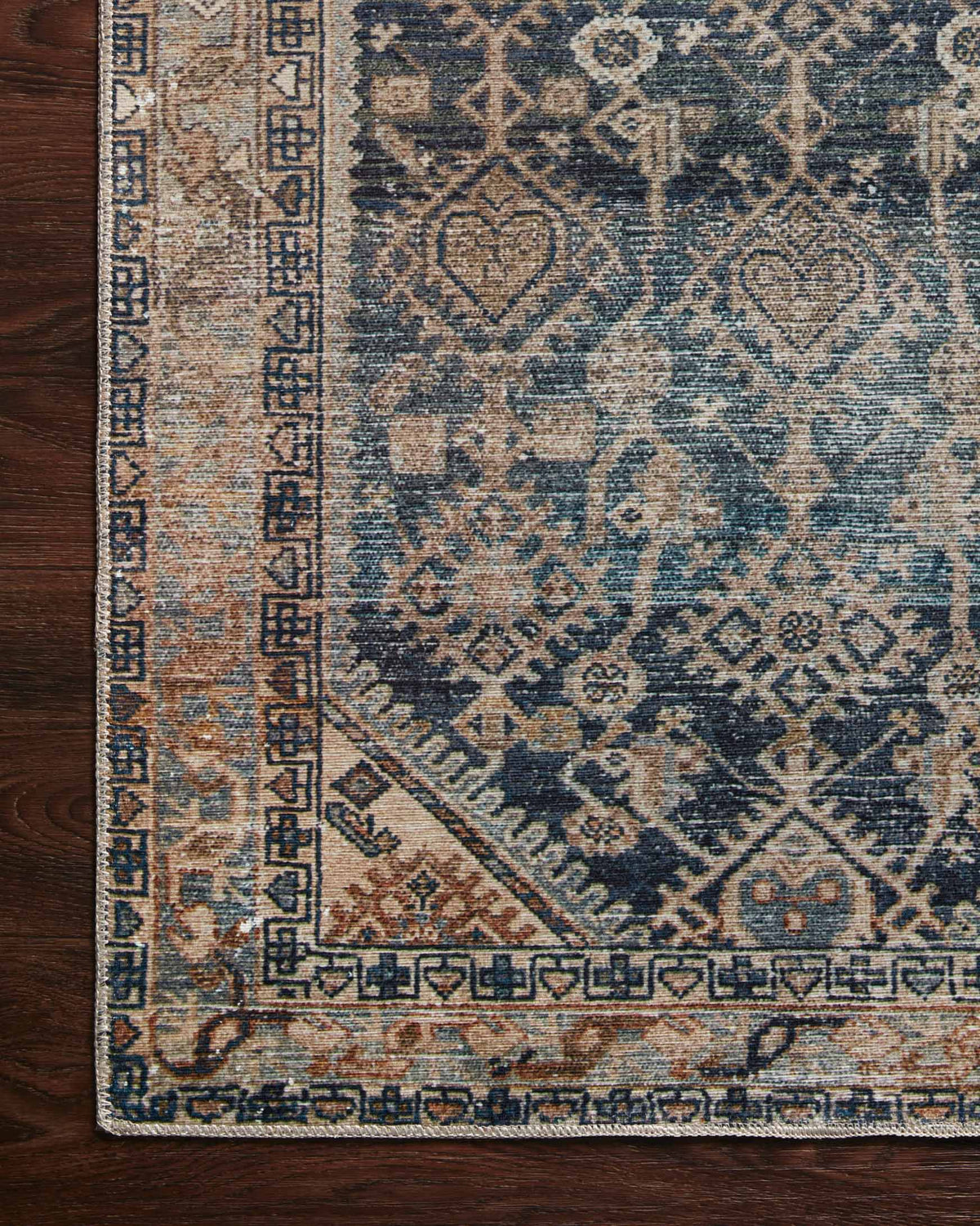 Lenna Indigo/Natural Rug – detail