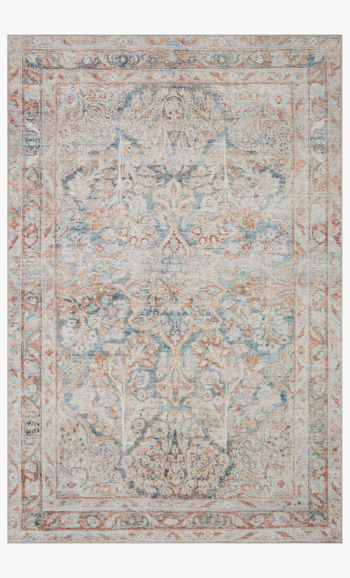 Lenna Ocean/Apricot Rug