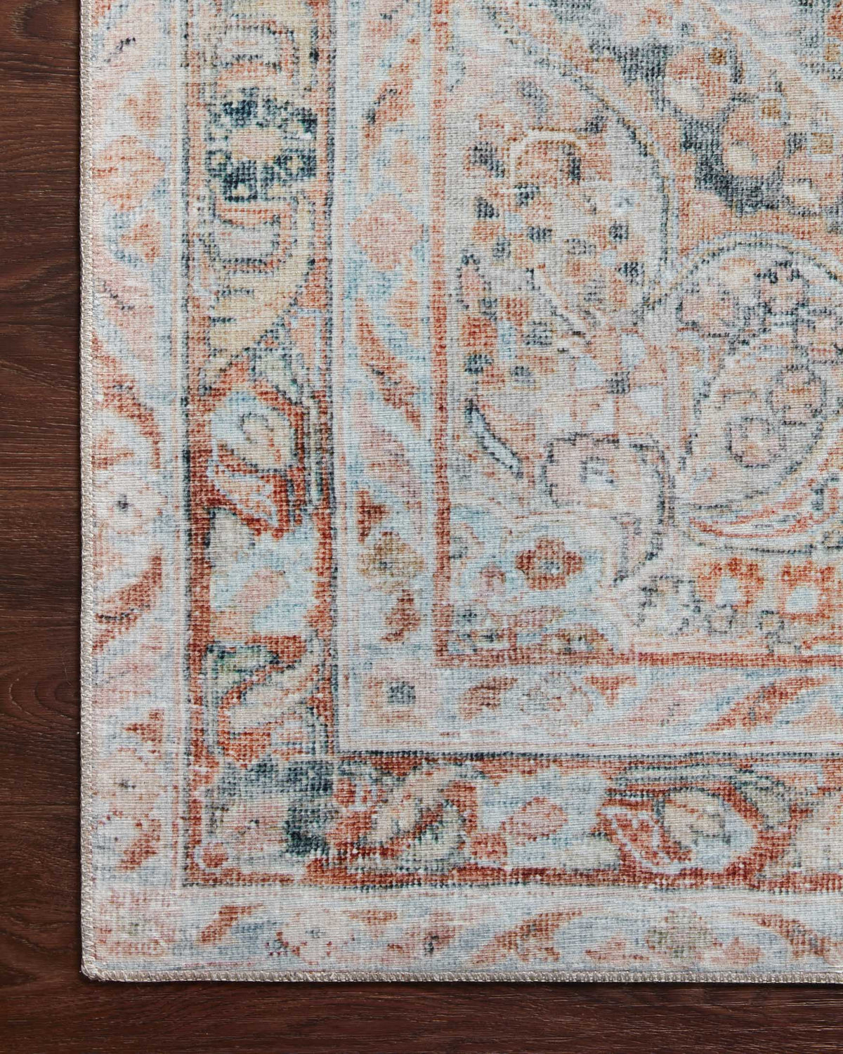 Lenna Ocean/Apricot Rug – detail