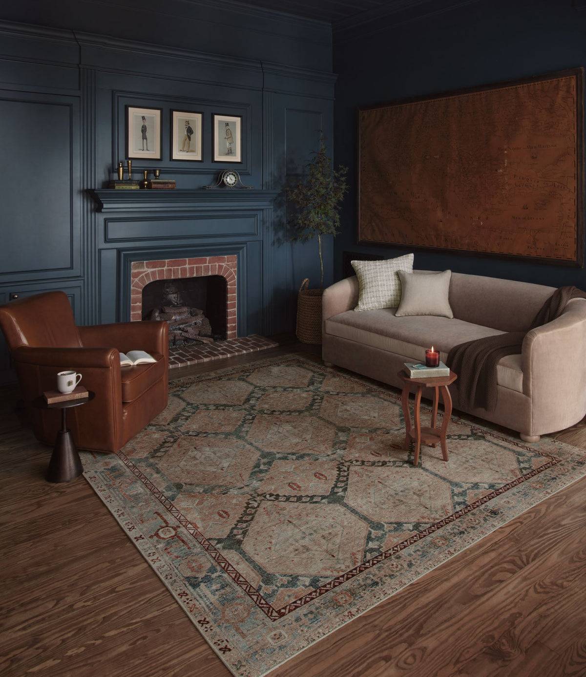 Lenna Denim/Sand Rug – detail