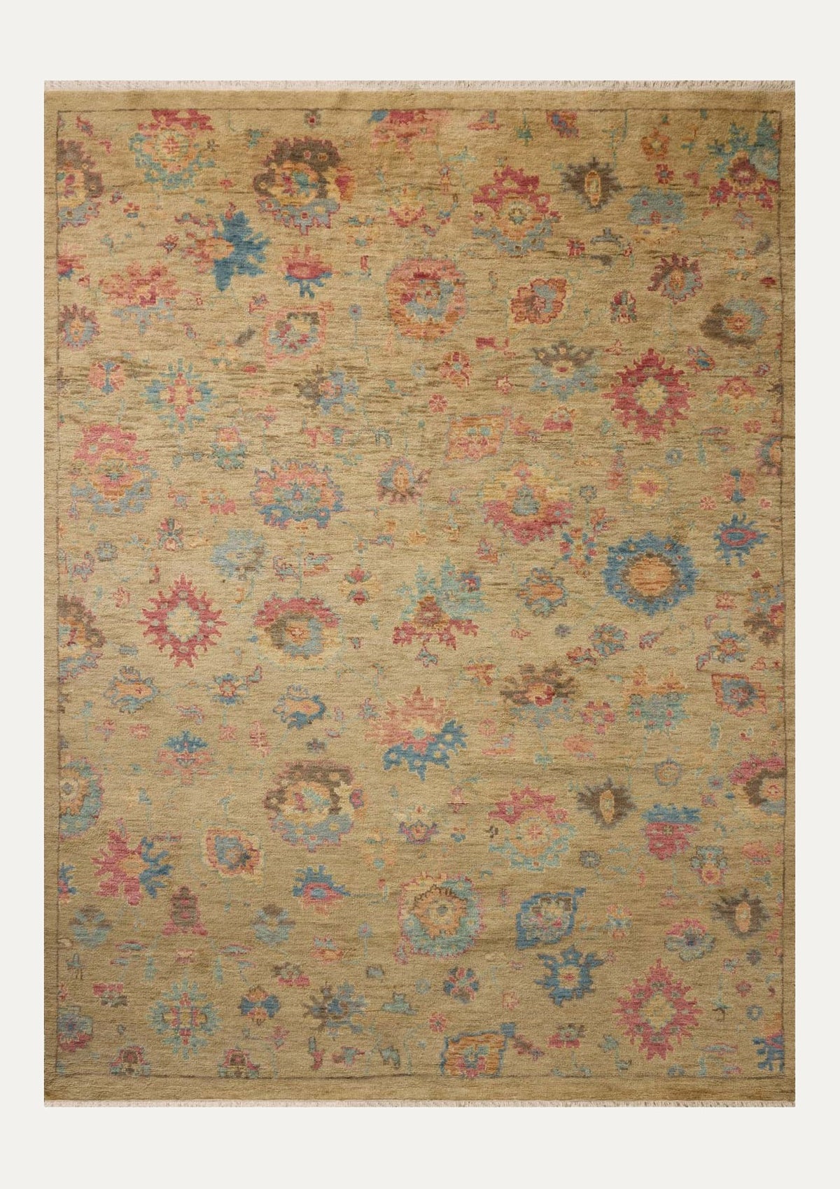 Lucille Khaki/Multi Rug | Magnolia Home by Joanna Gaines × Loloi