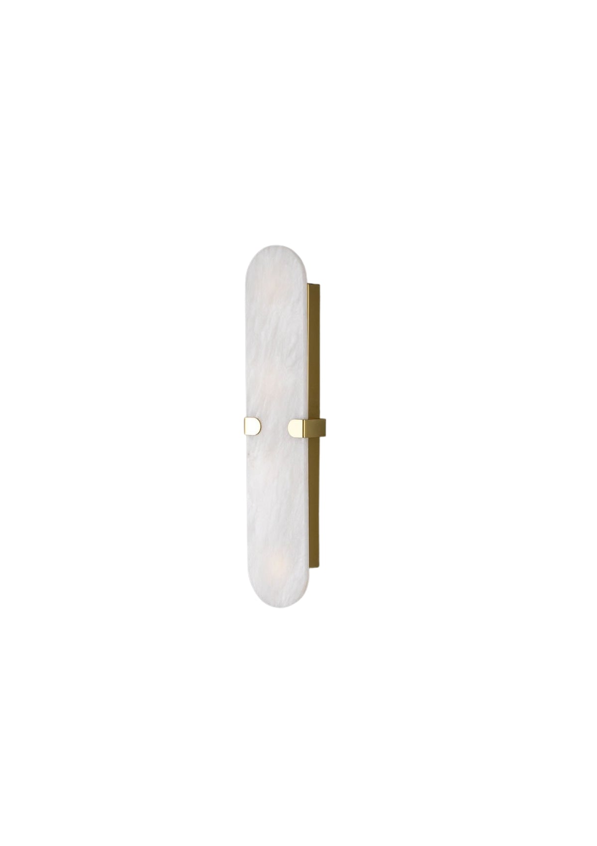 Lothian Oval Alabaster Wall Sconce – switched off