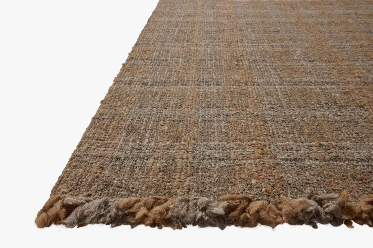 Merritt Bark/Camel Rug – corner detail