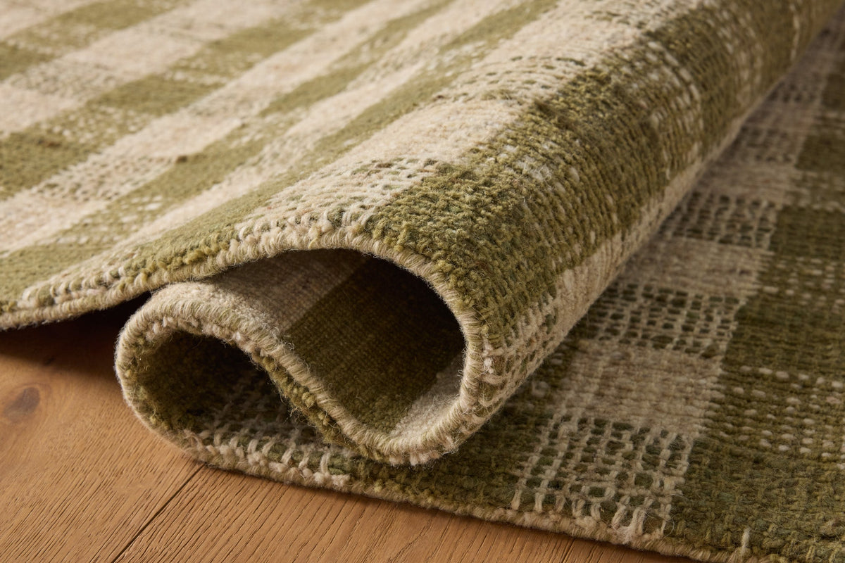 Merritt Oatmeal/Olive Rug – detail