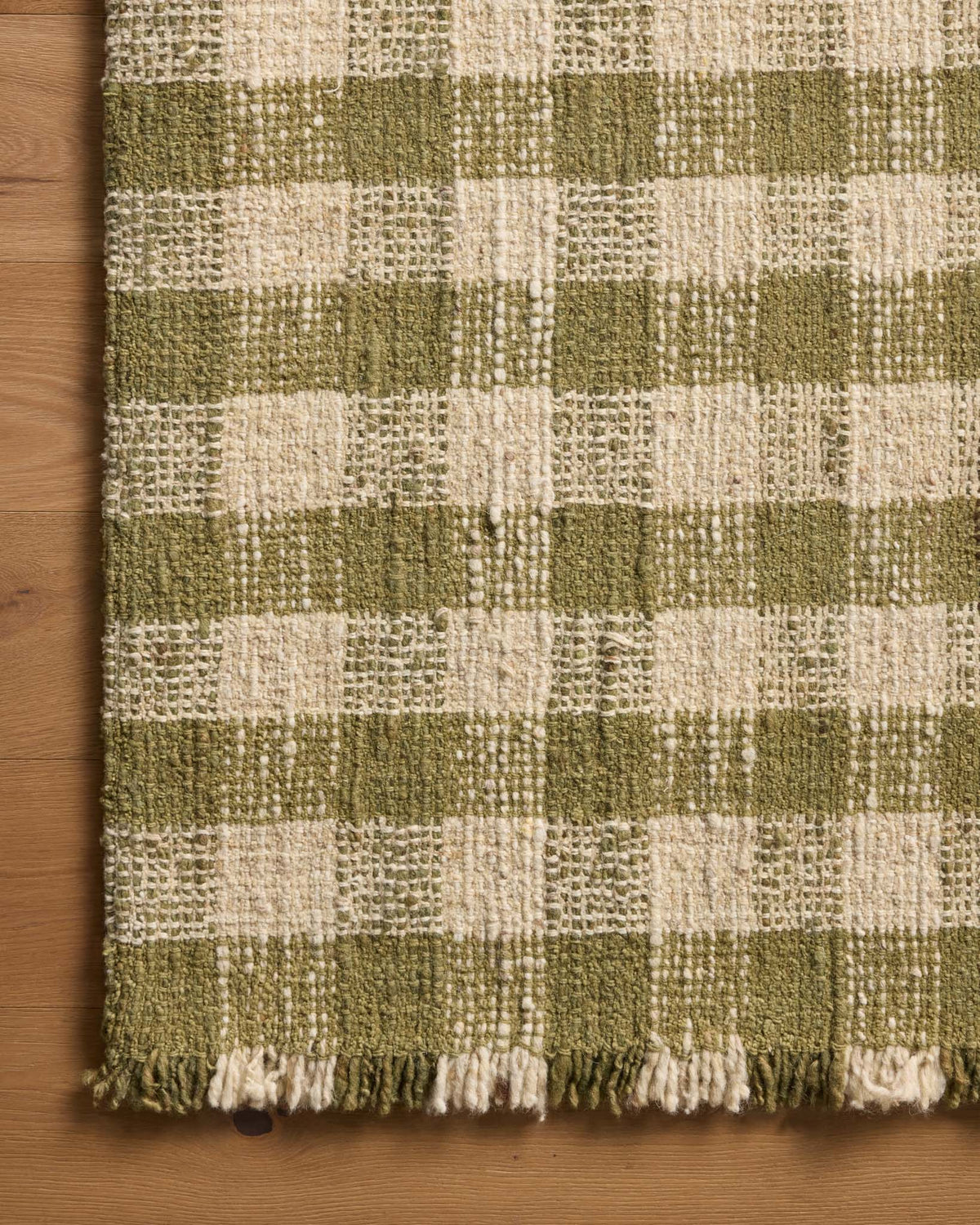 Merritt Oatmeal/Olive Rug – detail