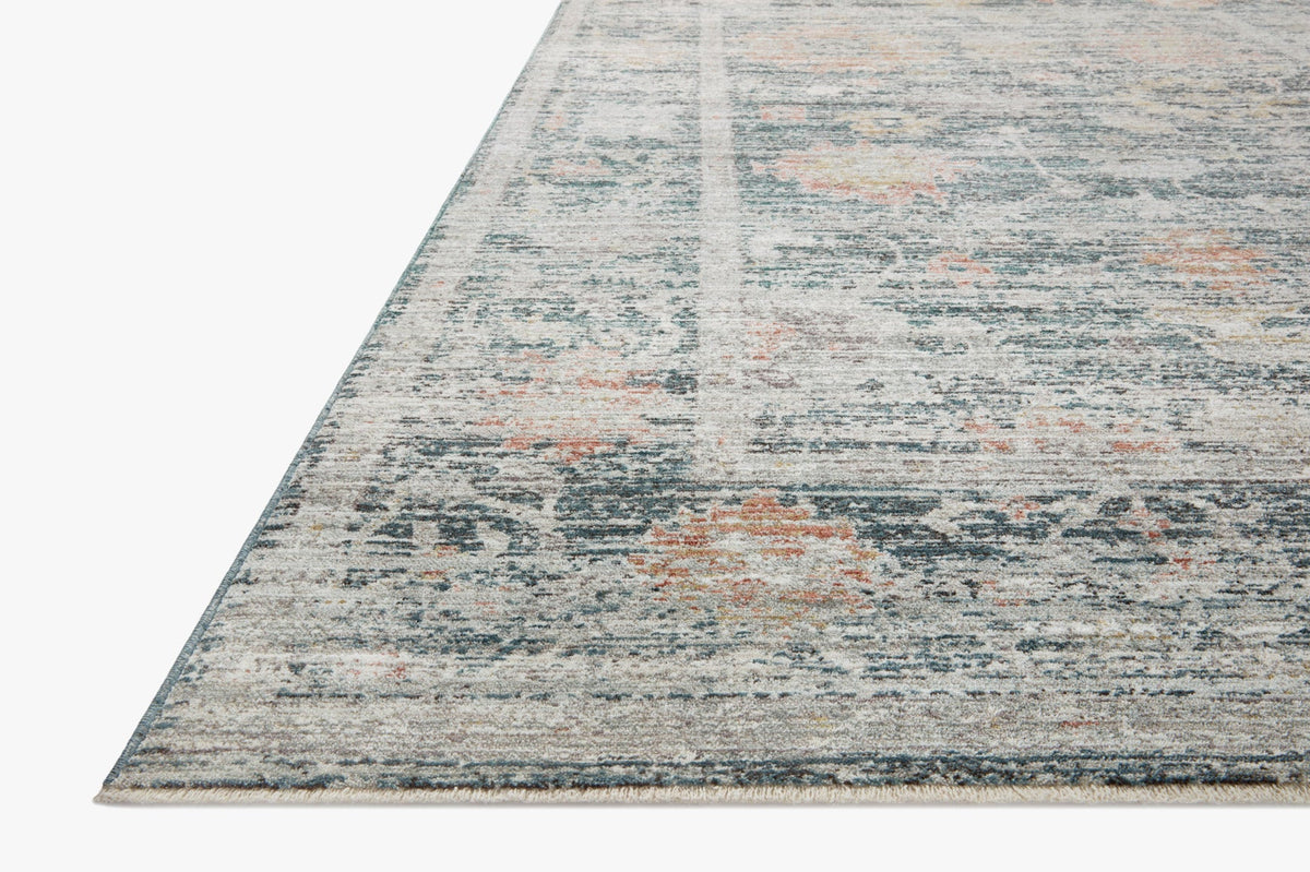 Millie Blue/Multi Rug – corner detail