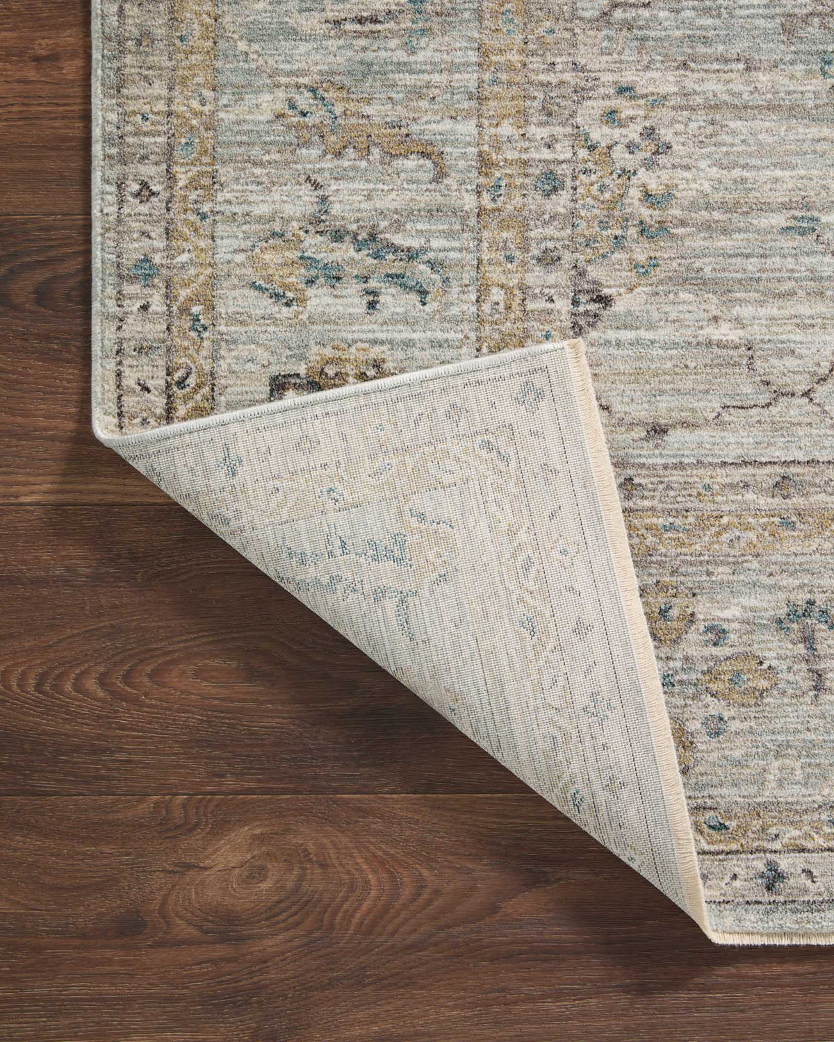 Millie Sky/Gold Rug – detail