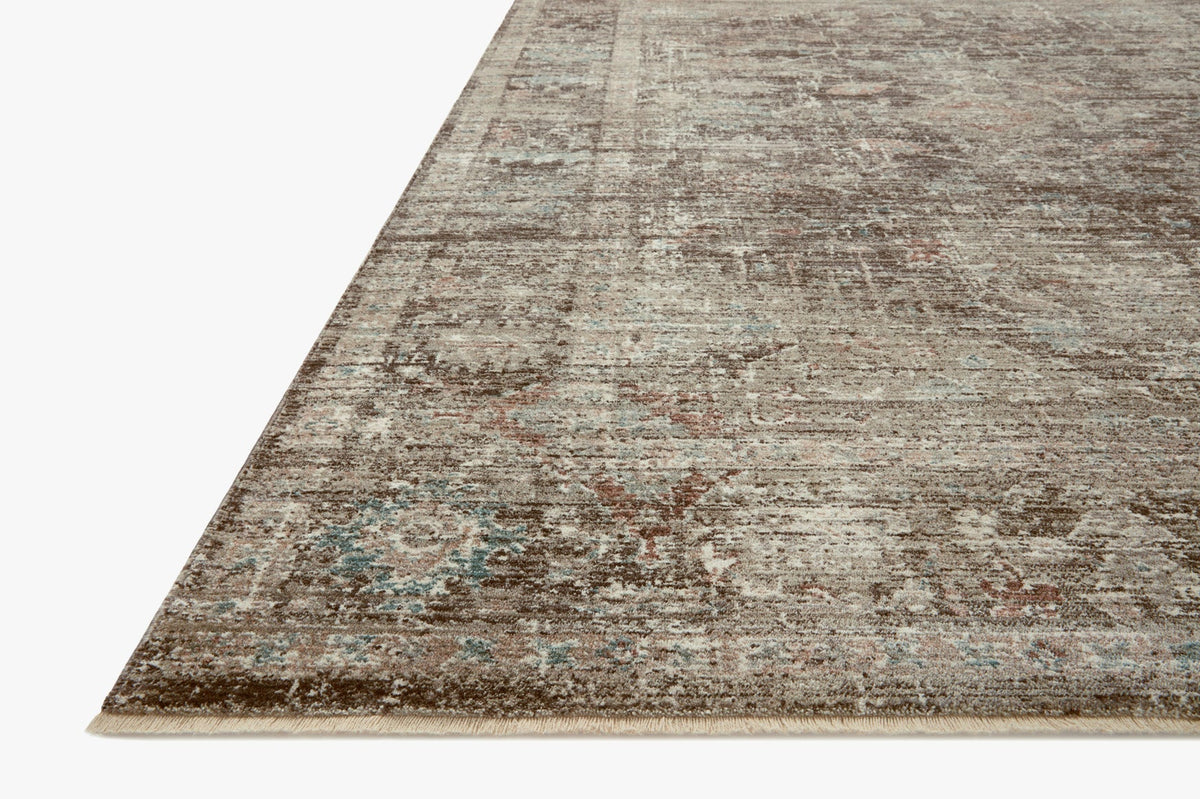 Millie Charcoal/Dove Rug – corner detail