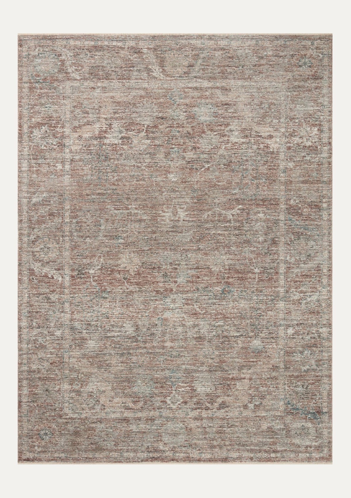Millie Brick/Fog Rug | Magnolia Home by Joanna Gaines × Loloi