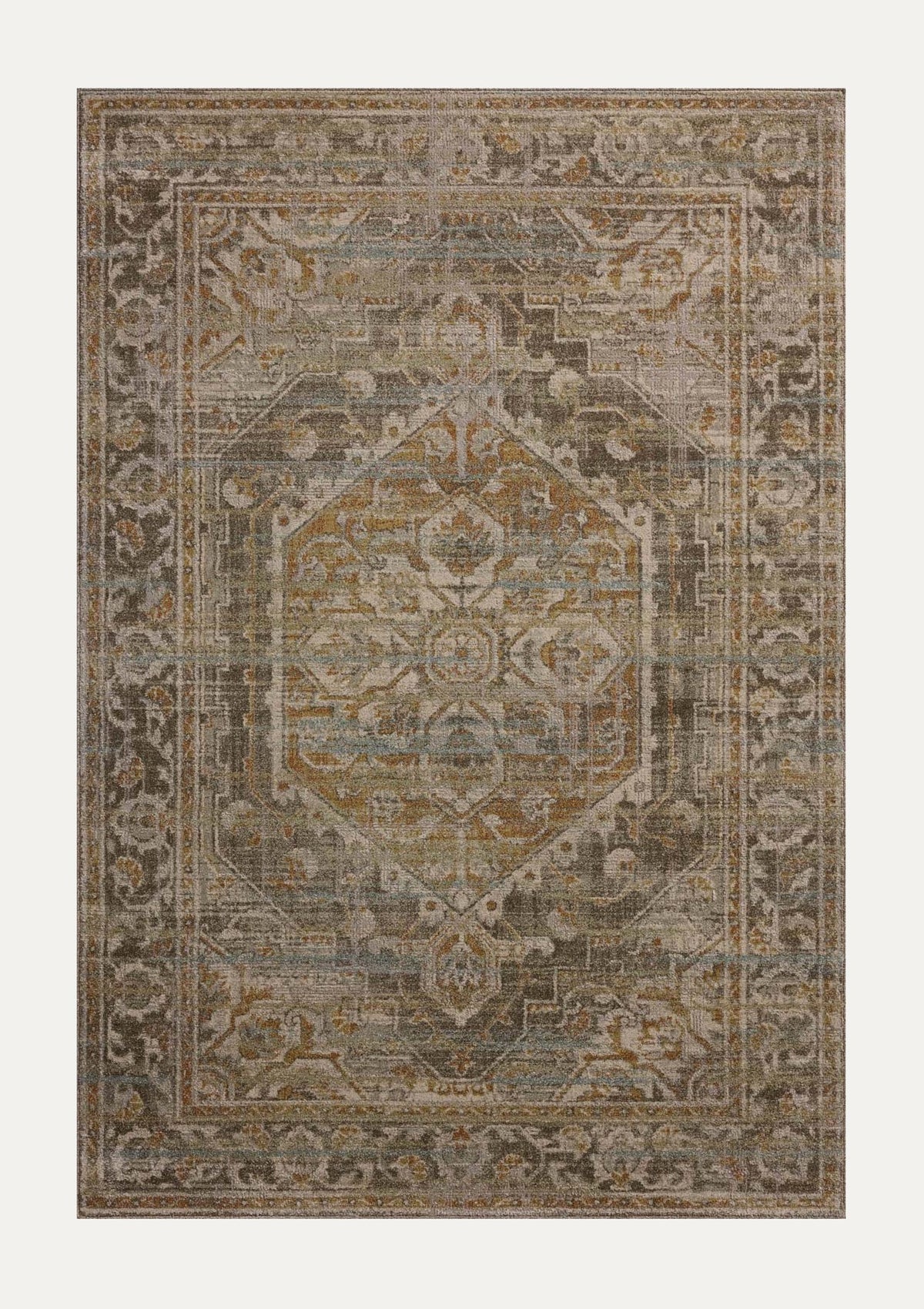 Mona Bark/Sunrise Rug | Magnolia Home by Joanna Gaines × Loloi