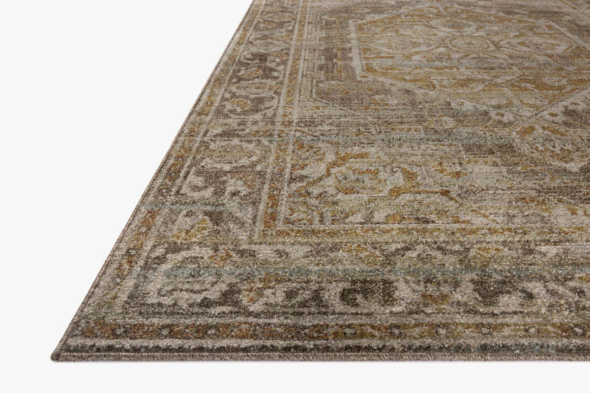 Mona Bark/Sunrise Rug – corner detail