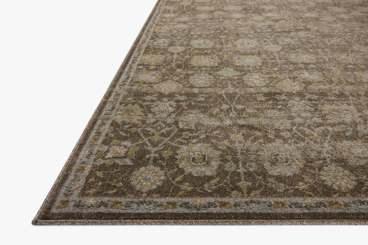 Mona Bark/Natural Rug – corner detail