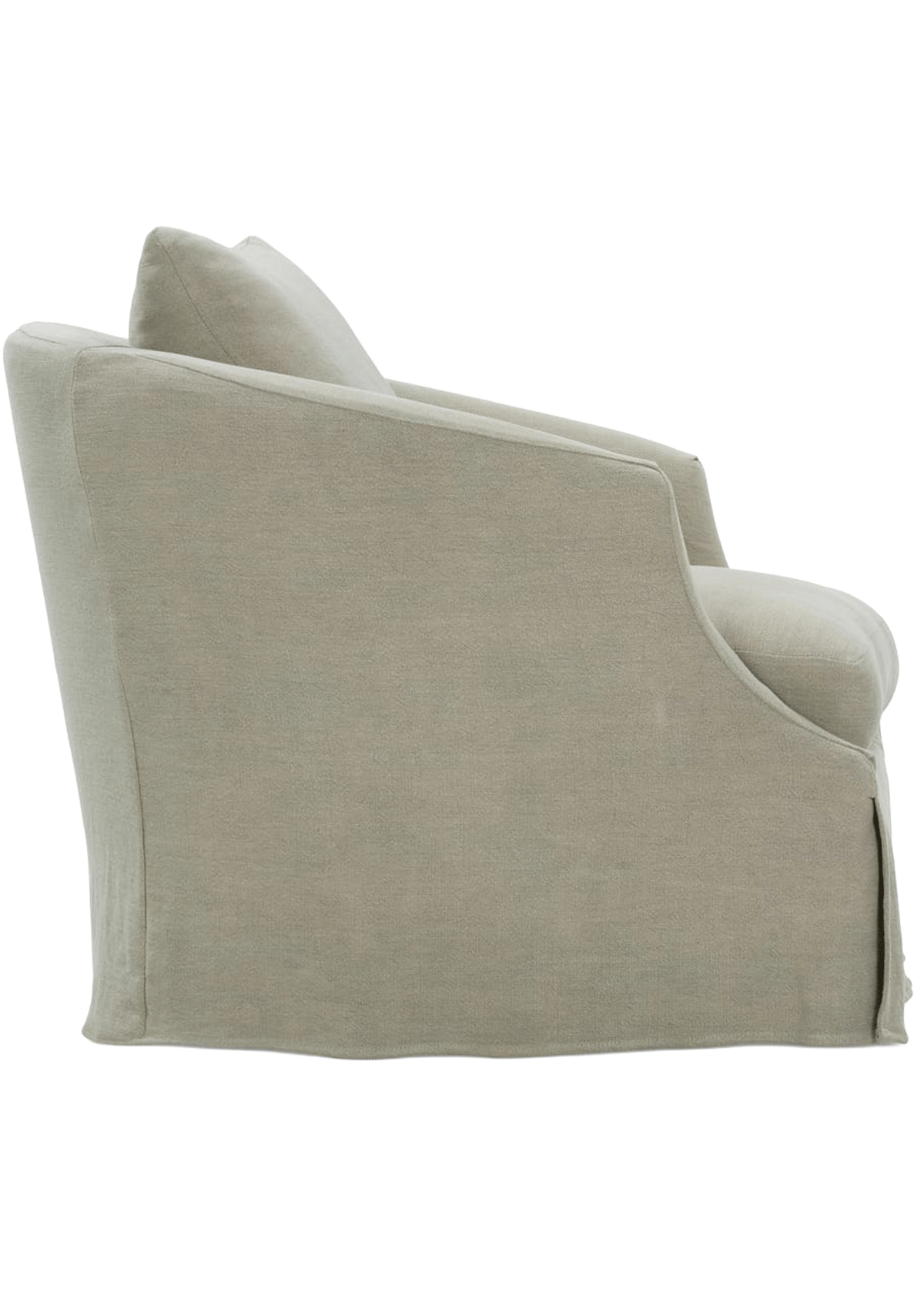 Madison Slipcovered Swivel Chair