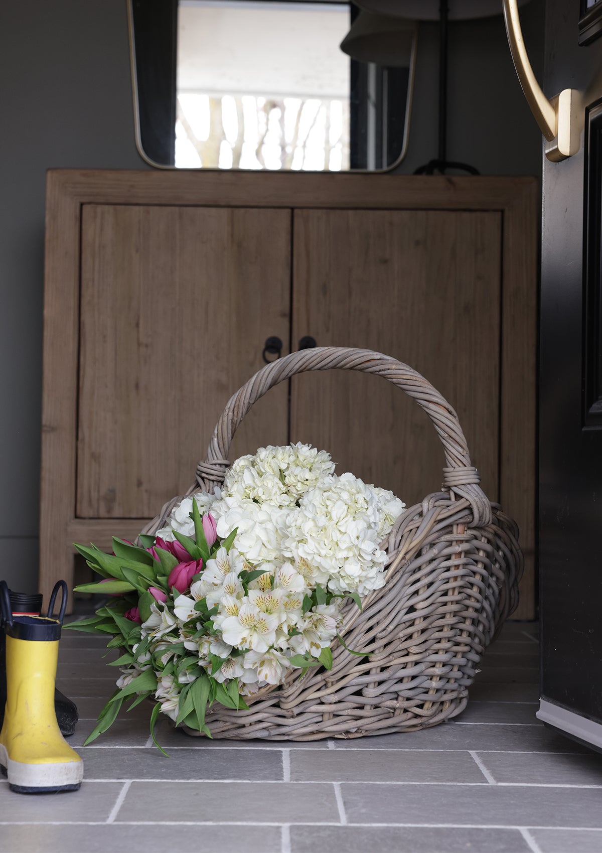 Malina Rattan Gathering Basket