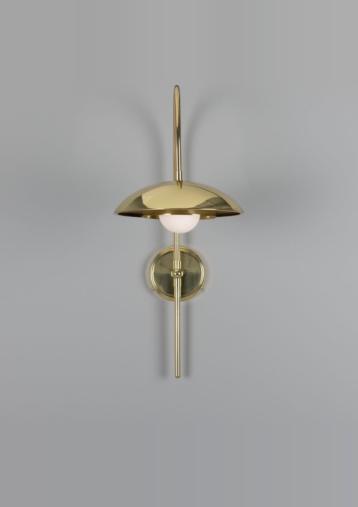 Marrakesh Art Deco Arc Wall Sconce – Polished Brass