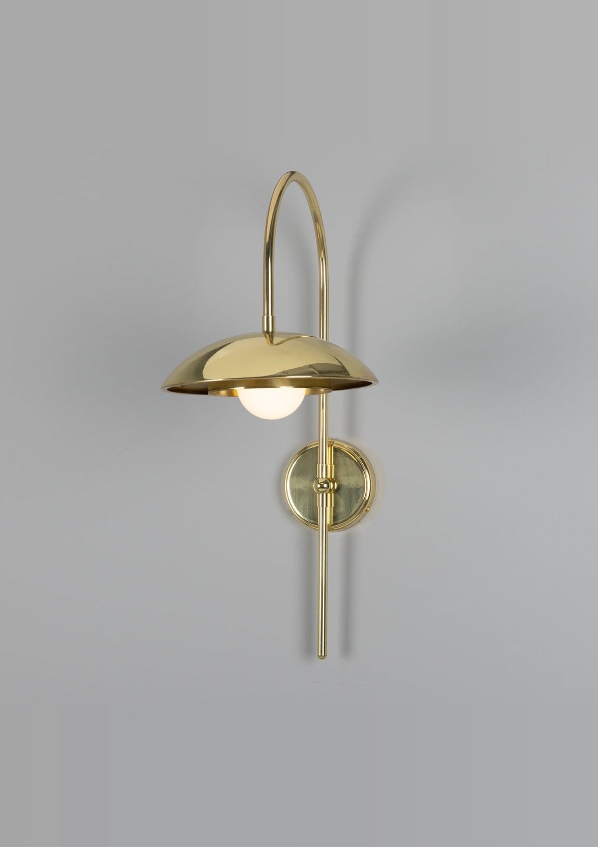 Marrakesh Art Deco Arc Wall Sconce – Polished Brass