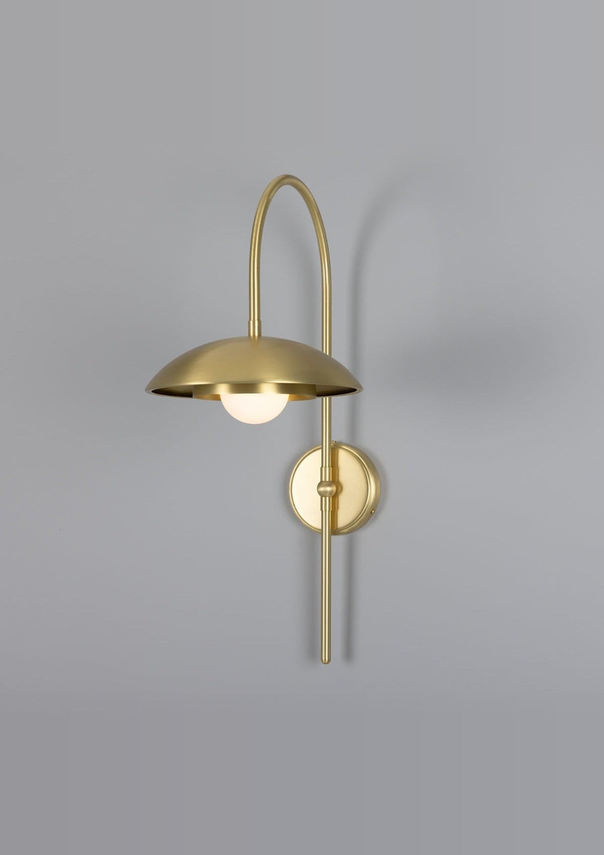Marrakesh Art Deco Arc Wall Sconce – Satin Brass