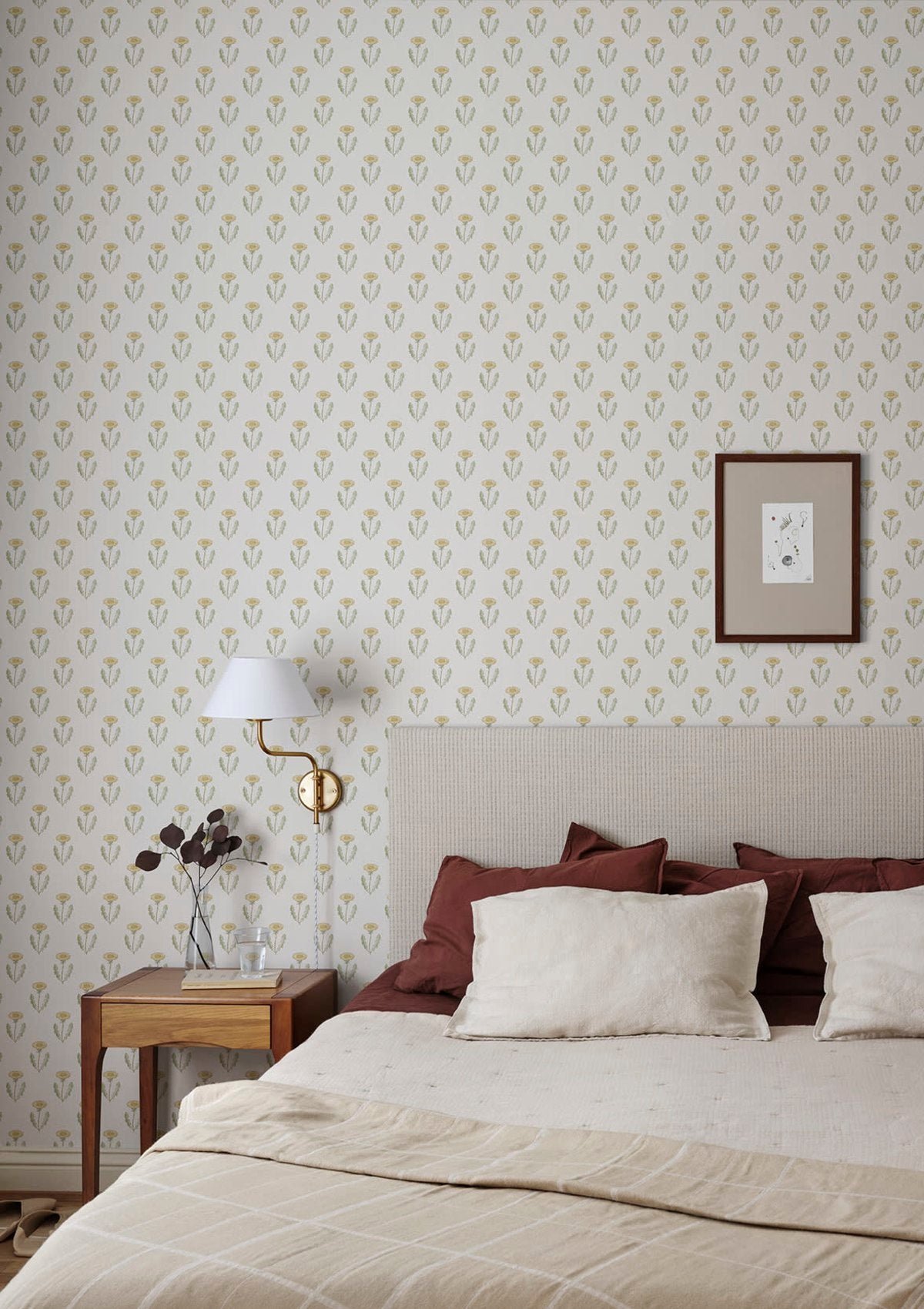 Maskrosen Wallpaper in Spring Green