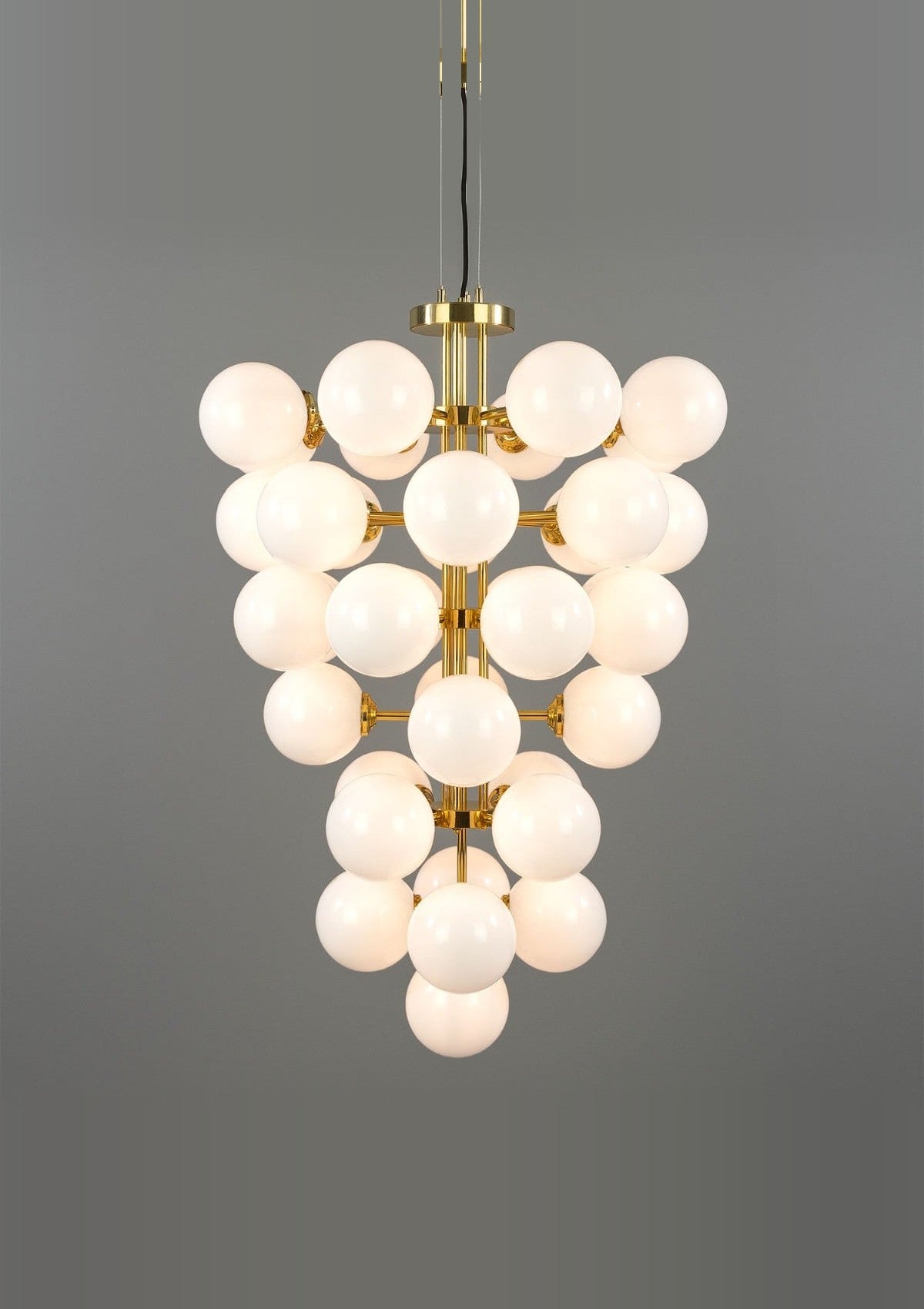 Merlot Grape Glass Cluster Chandelier