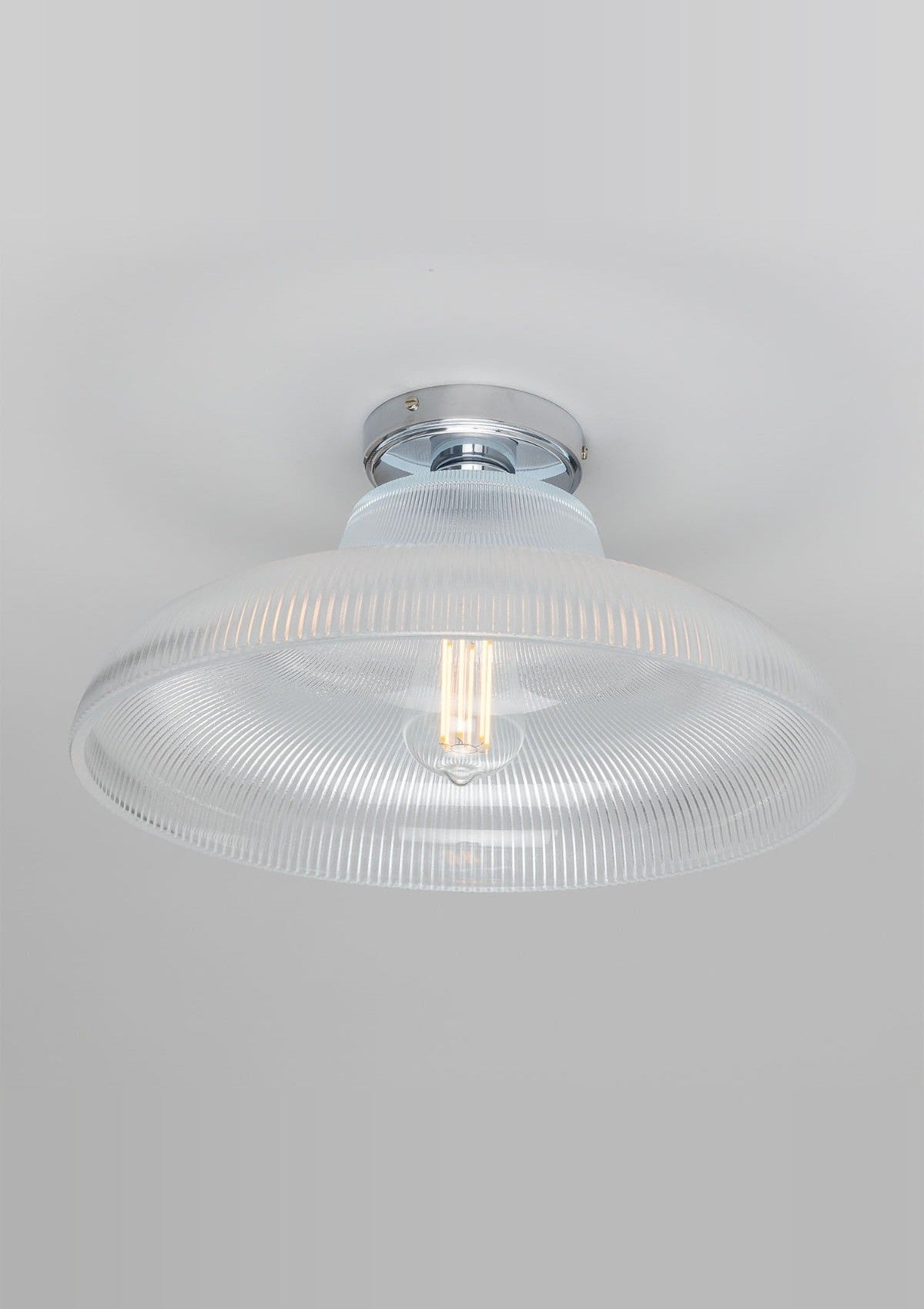 Mono Vintage Railway Ceiling Light – Satin Chrome