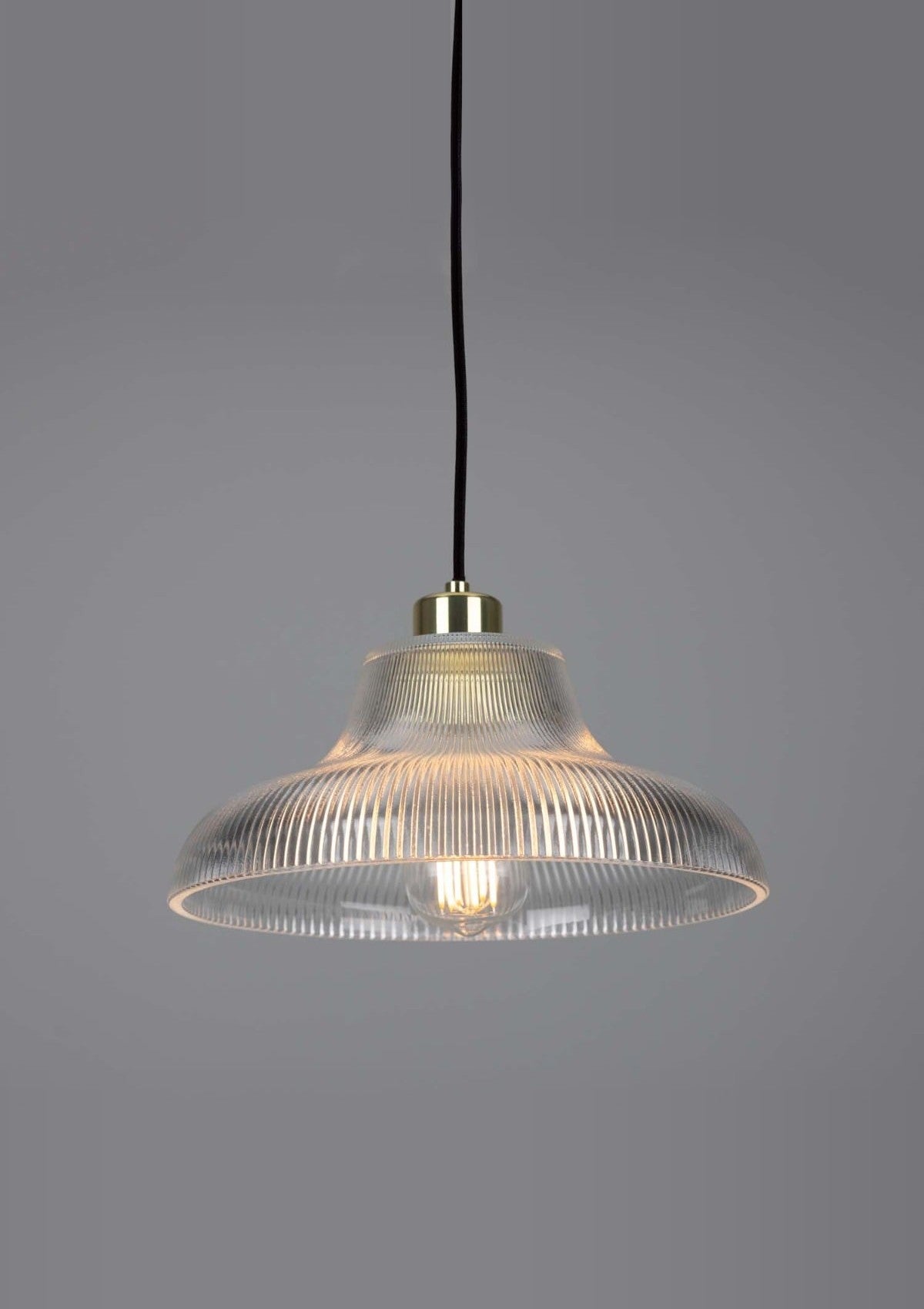 Mono Vintage Railway Pendant Light 11.75" – Polished Brass