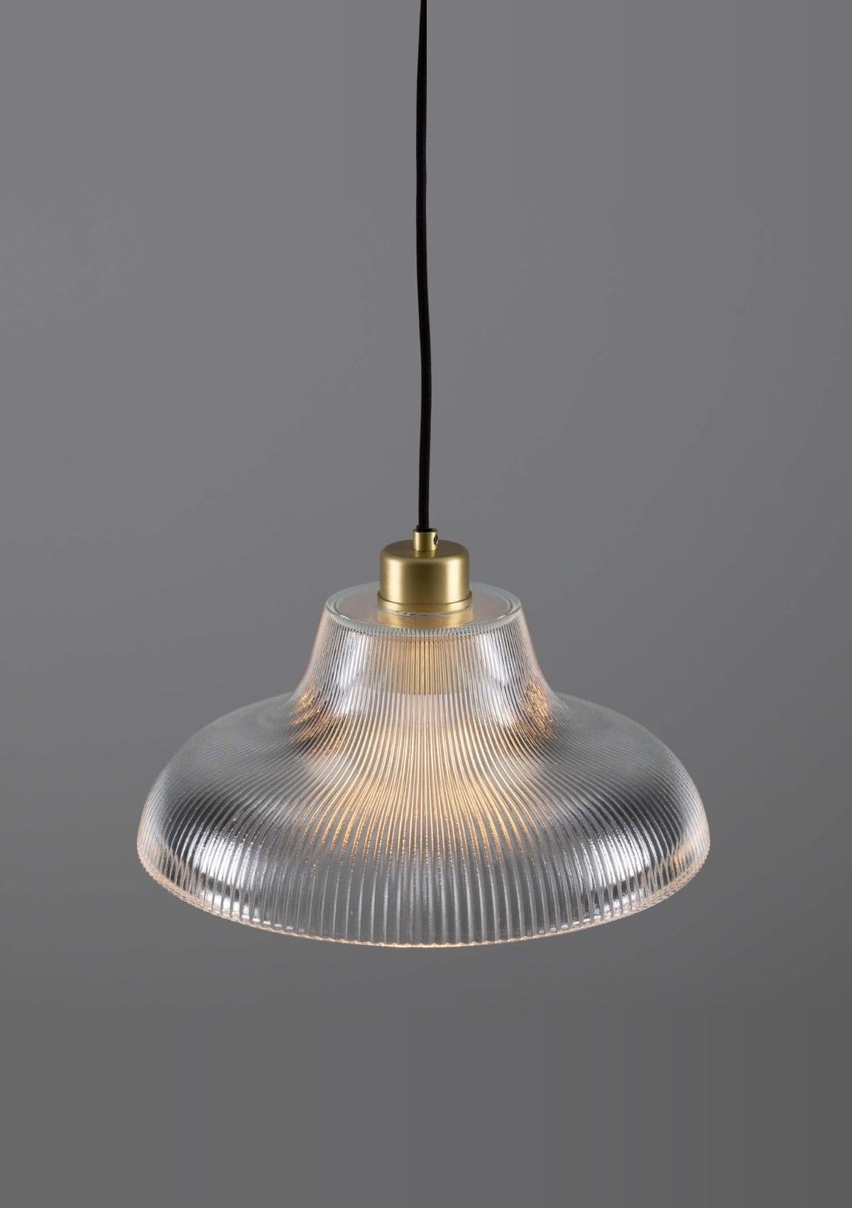 Mono Vintage Railway Pendant Light 11.75" – Satin Brass