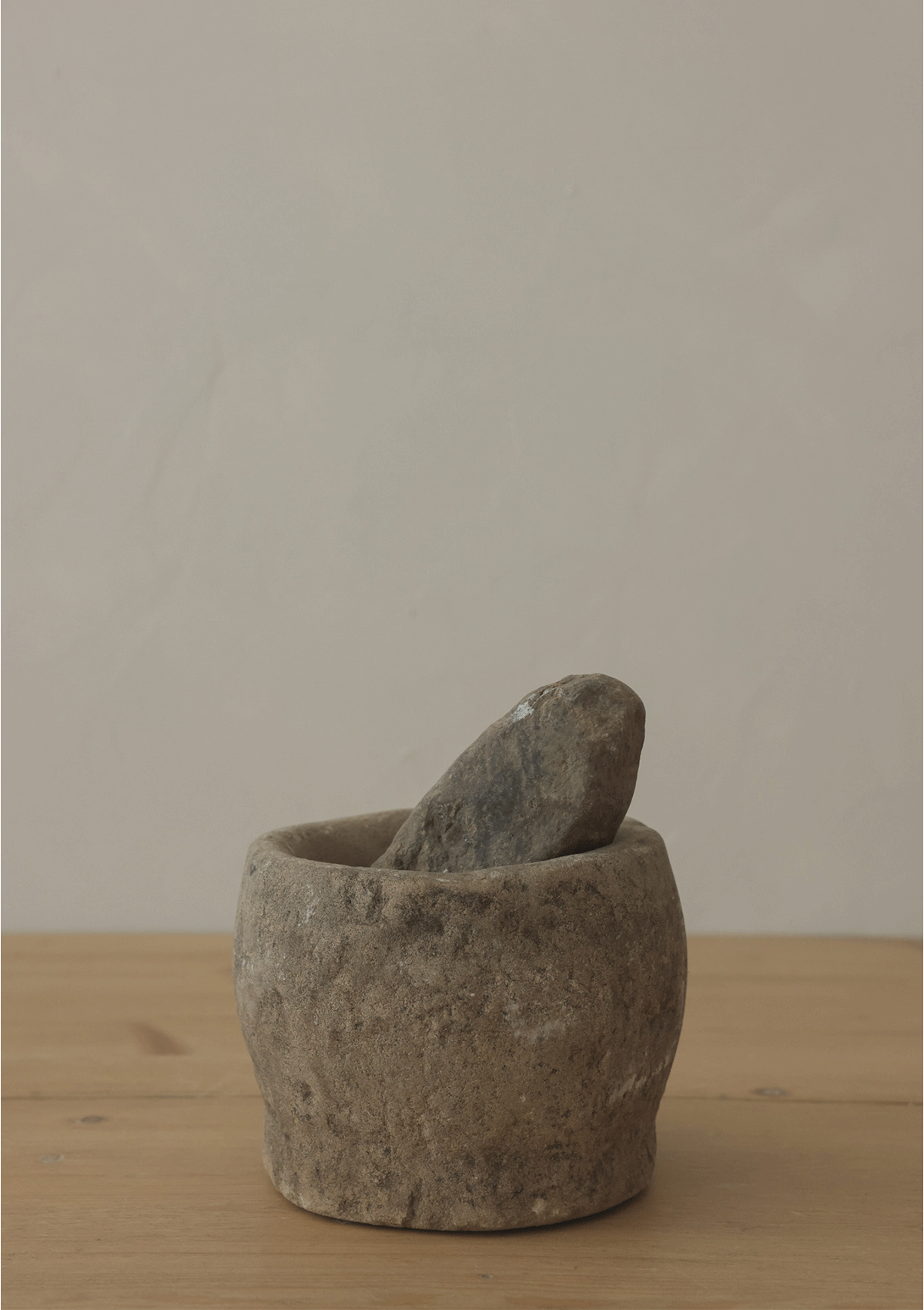 Monty Vintage Stone Mortar and Pestle