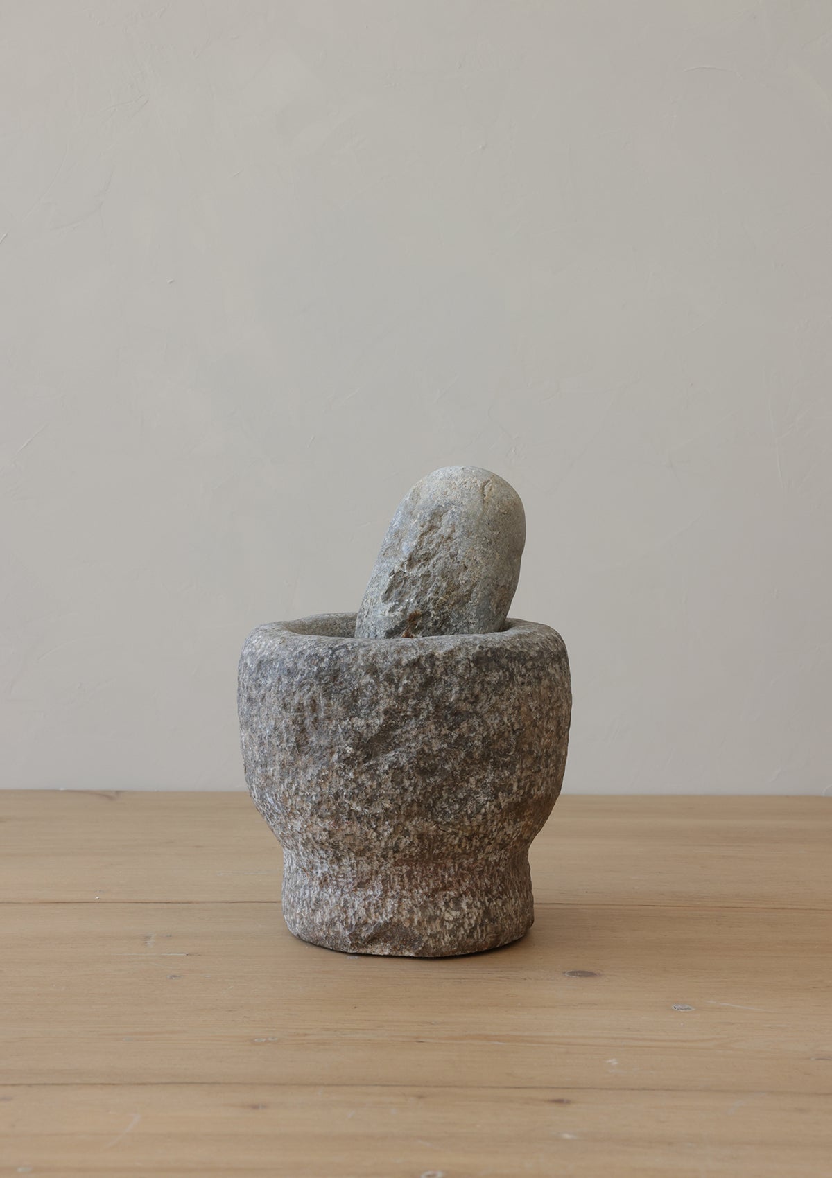 Monty Vintage Stone Mortar and Pestle