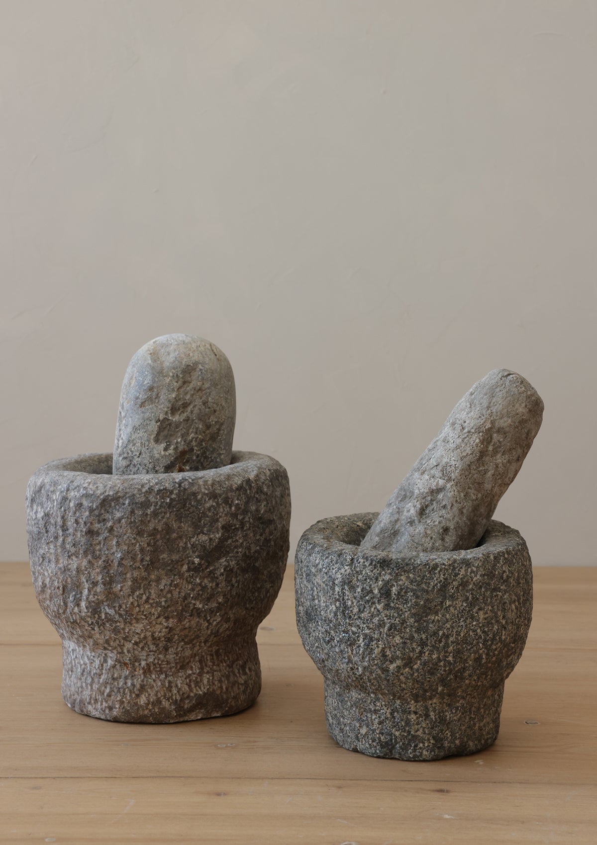 Monty Vintage Stone Mortar and Pestle