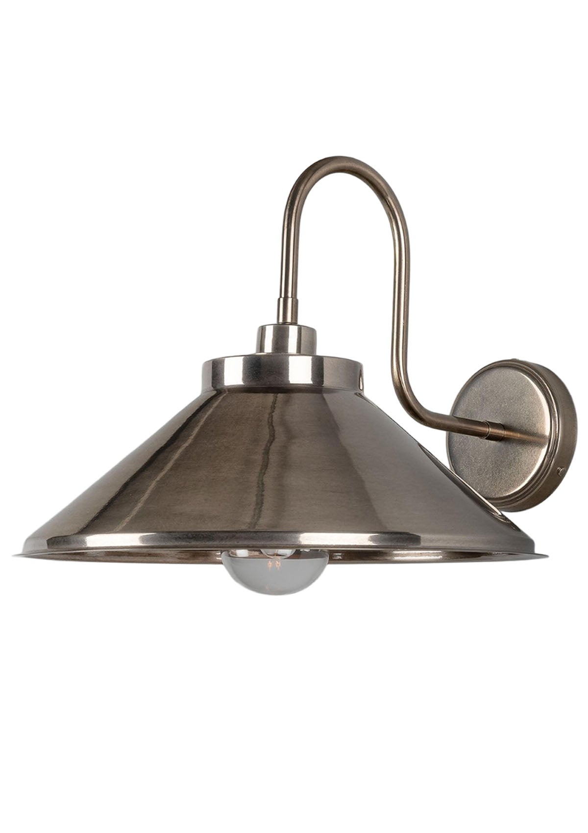 Nerissa Brass Swan Neck Wall Sconce