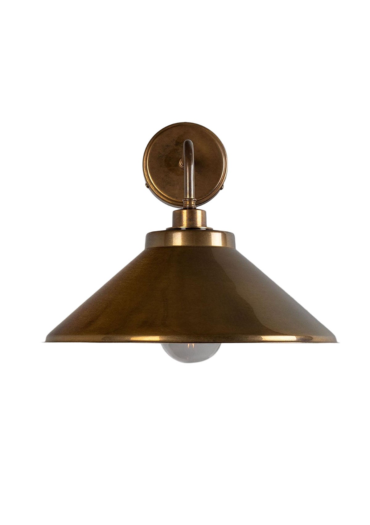 Nerissa Brass Bathroom Wall Sconce