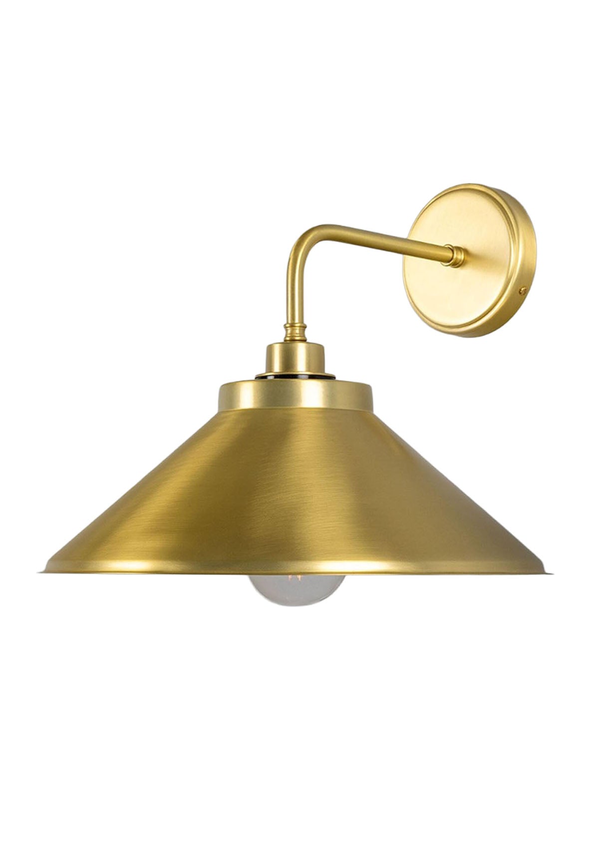 Nerissa Brass Bathroom Wall Sconce