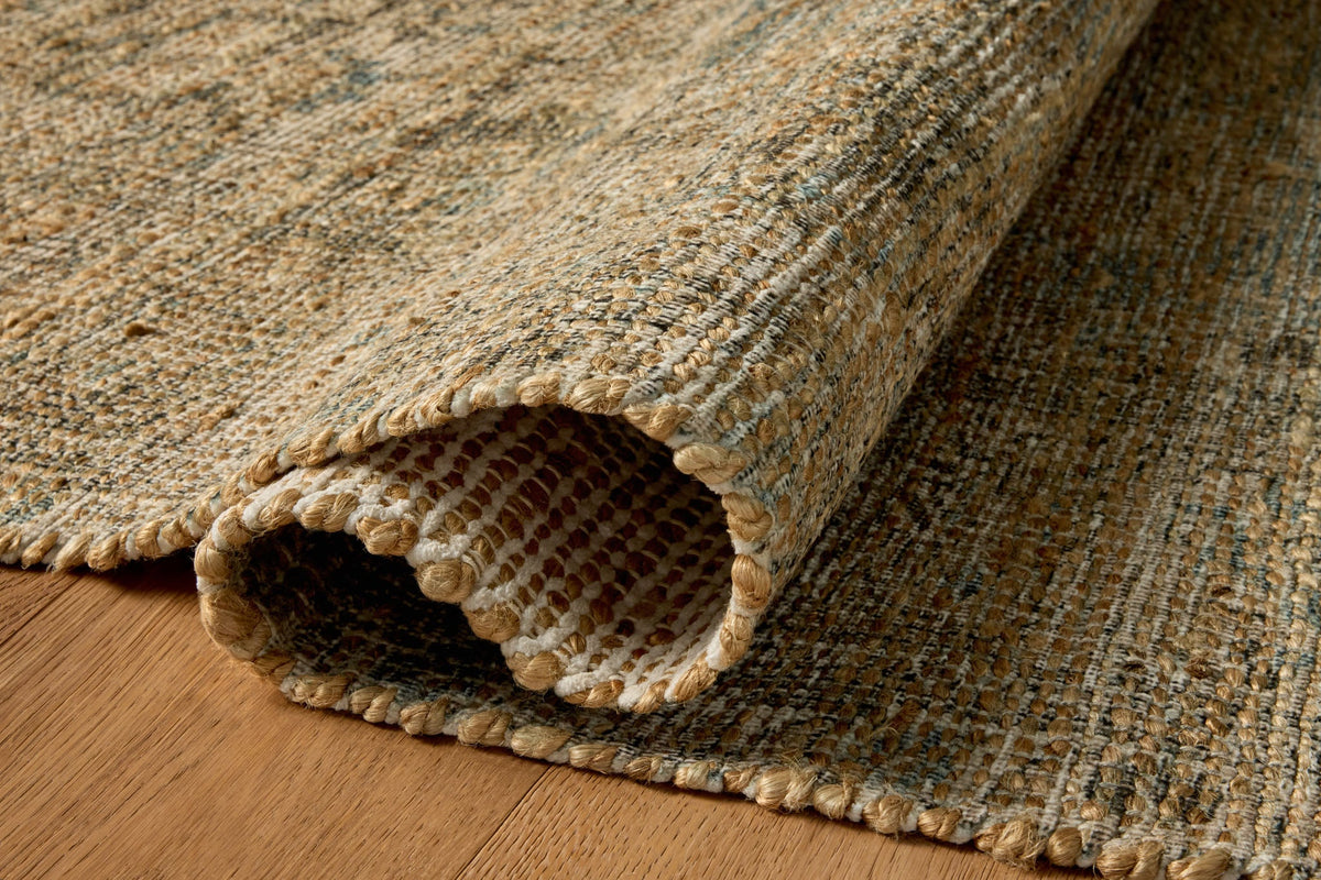 Oakley Blue/Beige Rug – detail