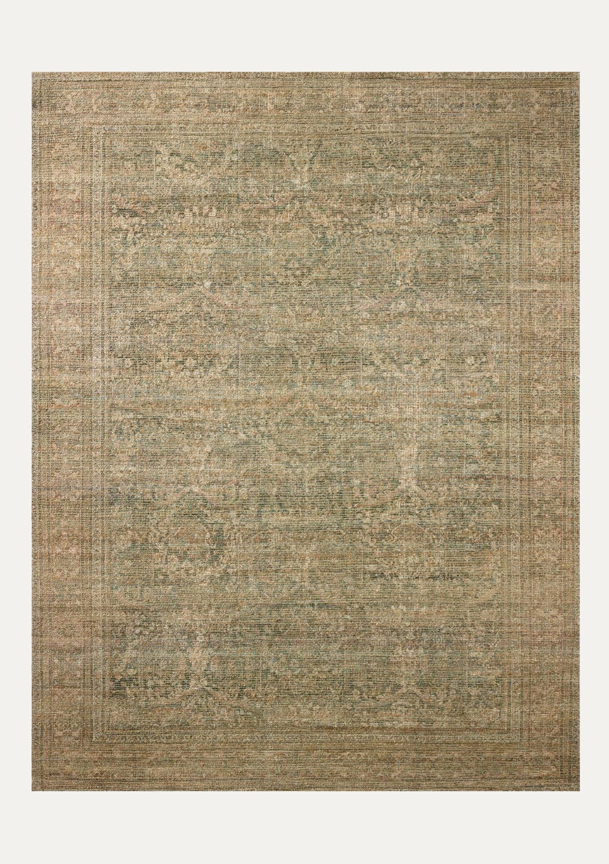 Oakley Lagoon/Rust Rug | Magnolia Home by Joanna Gaines × Loloi