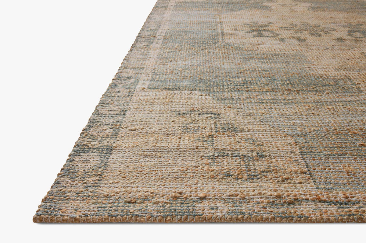 Oakley Sky/Natural Rug – corner detail