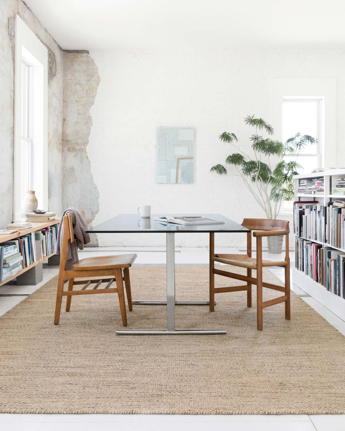 Oakwood Wheat Rug – room scene