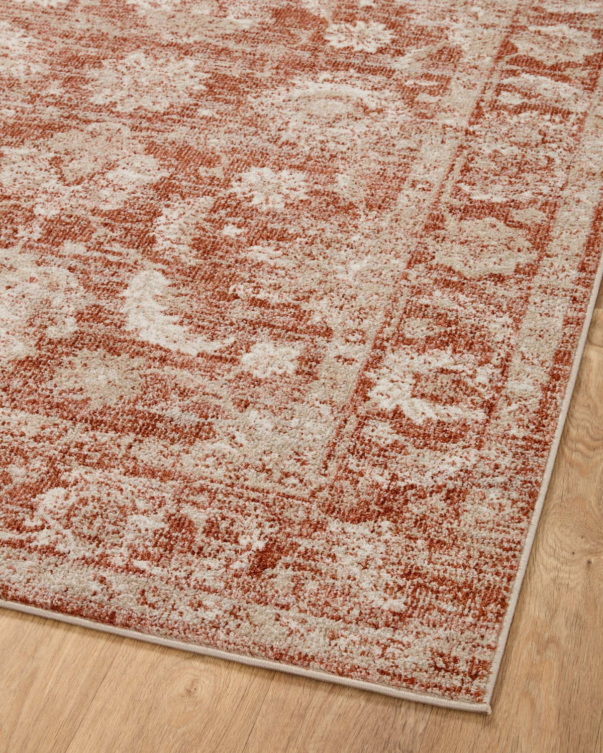 Odette Rust/Ivory Rug – detail