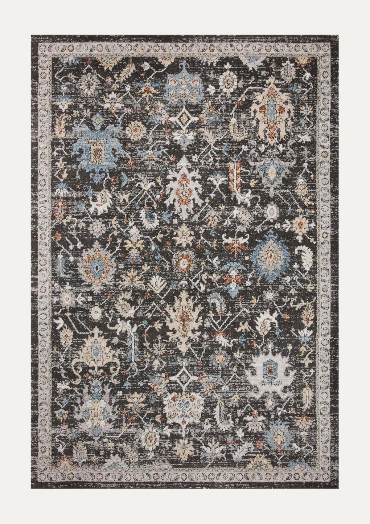 Odette Charcoal/Multi Rug