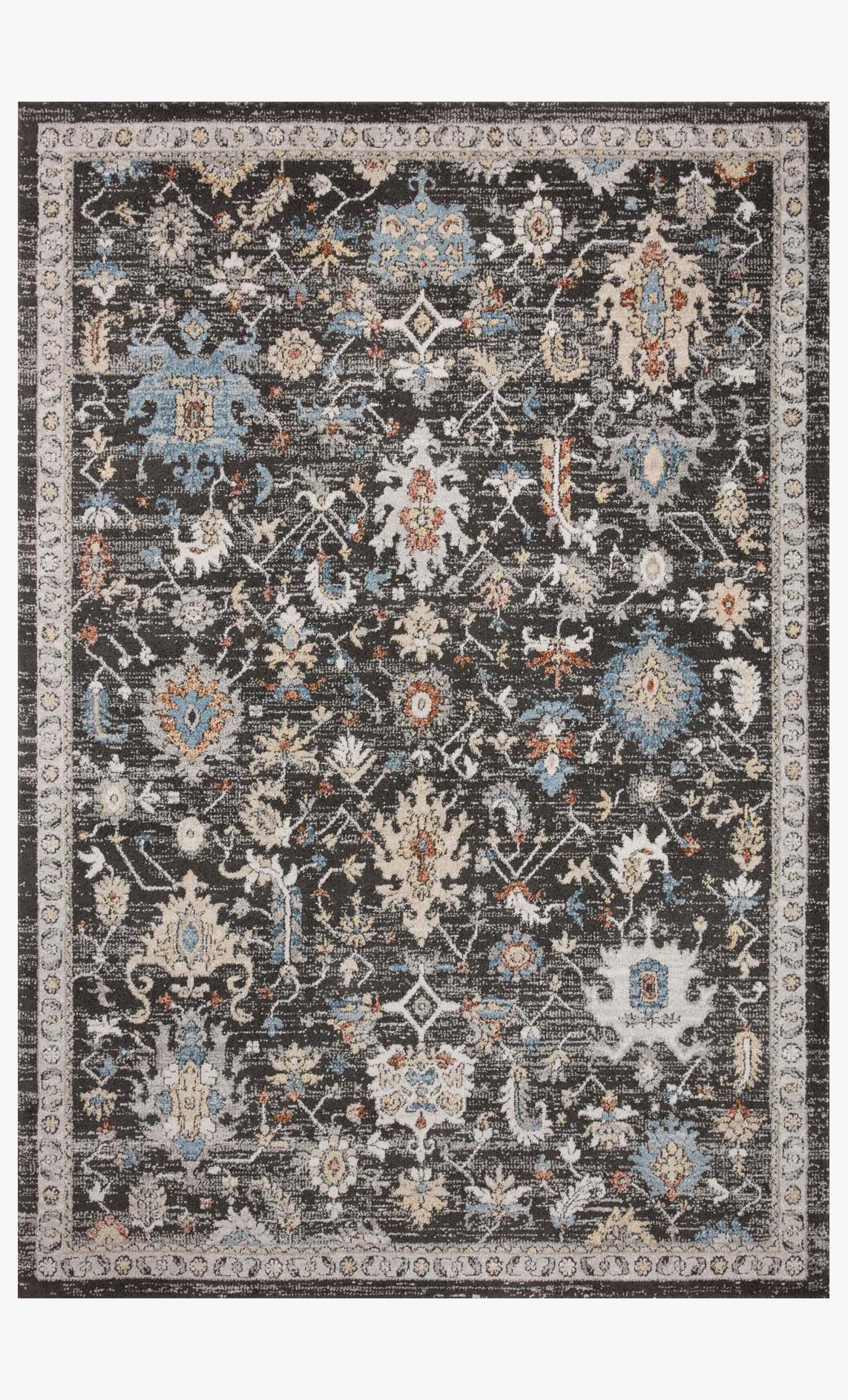 Odette Charcoal/Multi Rug