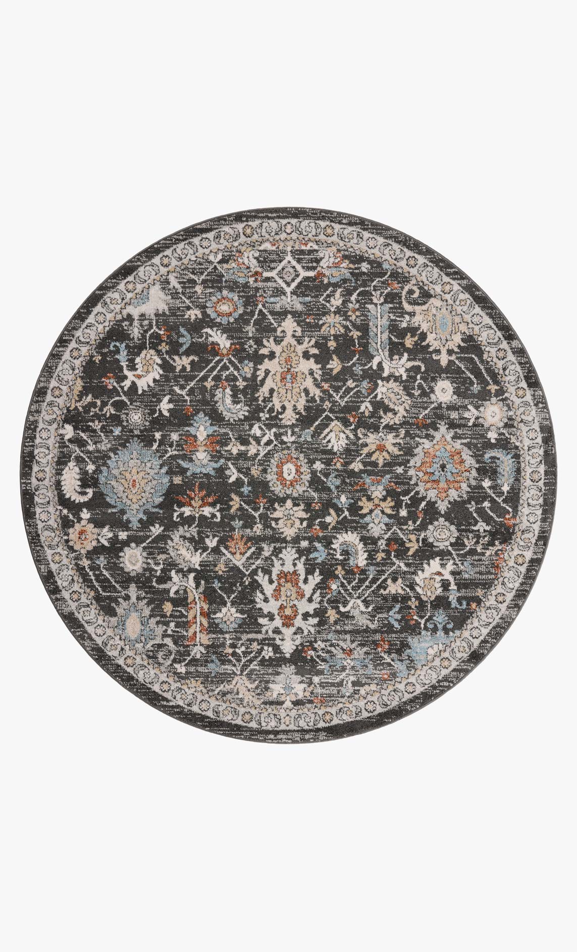 Odette Charcoal/Multi Rug – detail