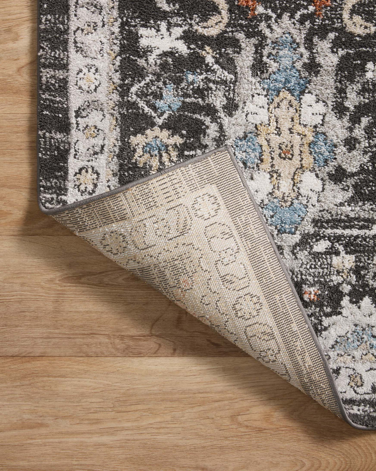 Odette Charcoal/Multi Rug – detail
