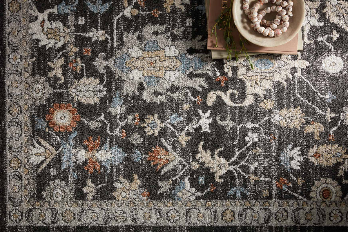 Odette Charcoal/Multi Rug – detail
