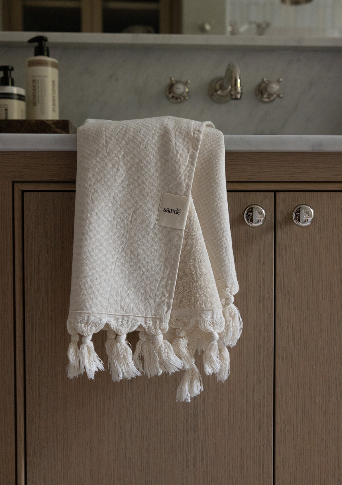 Oatmeal Vintage Wash Hand Towel