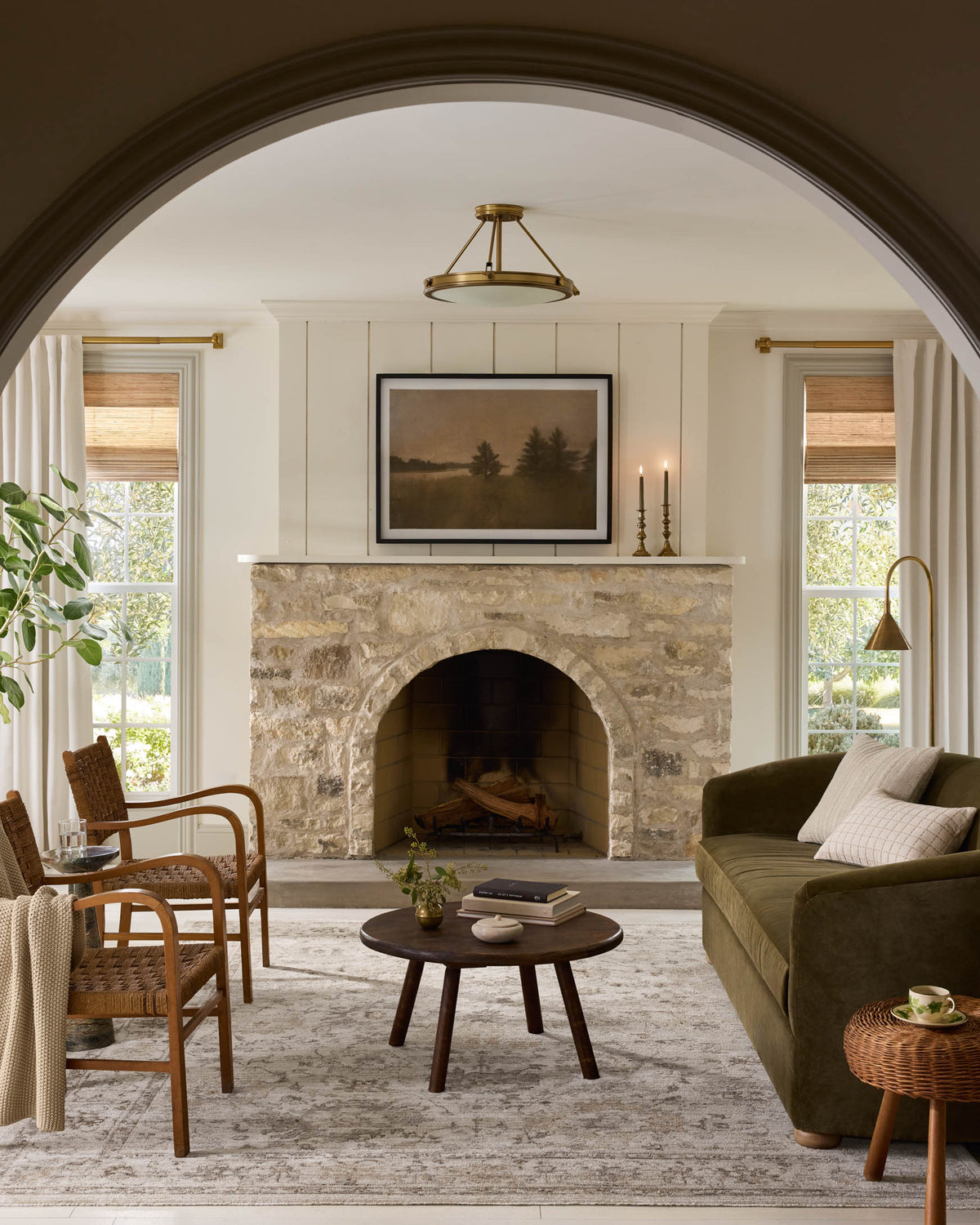 Pace Natural/Stone Rug – room scene
