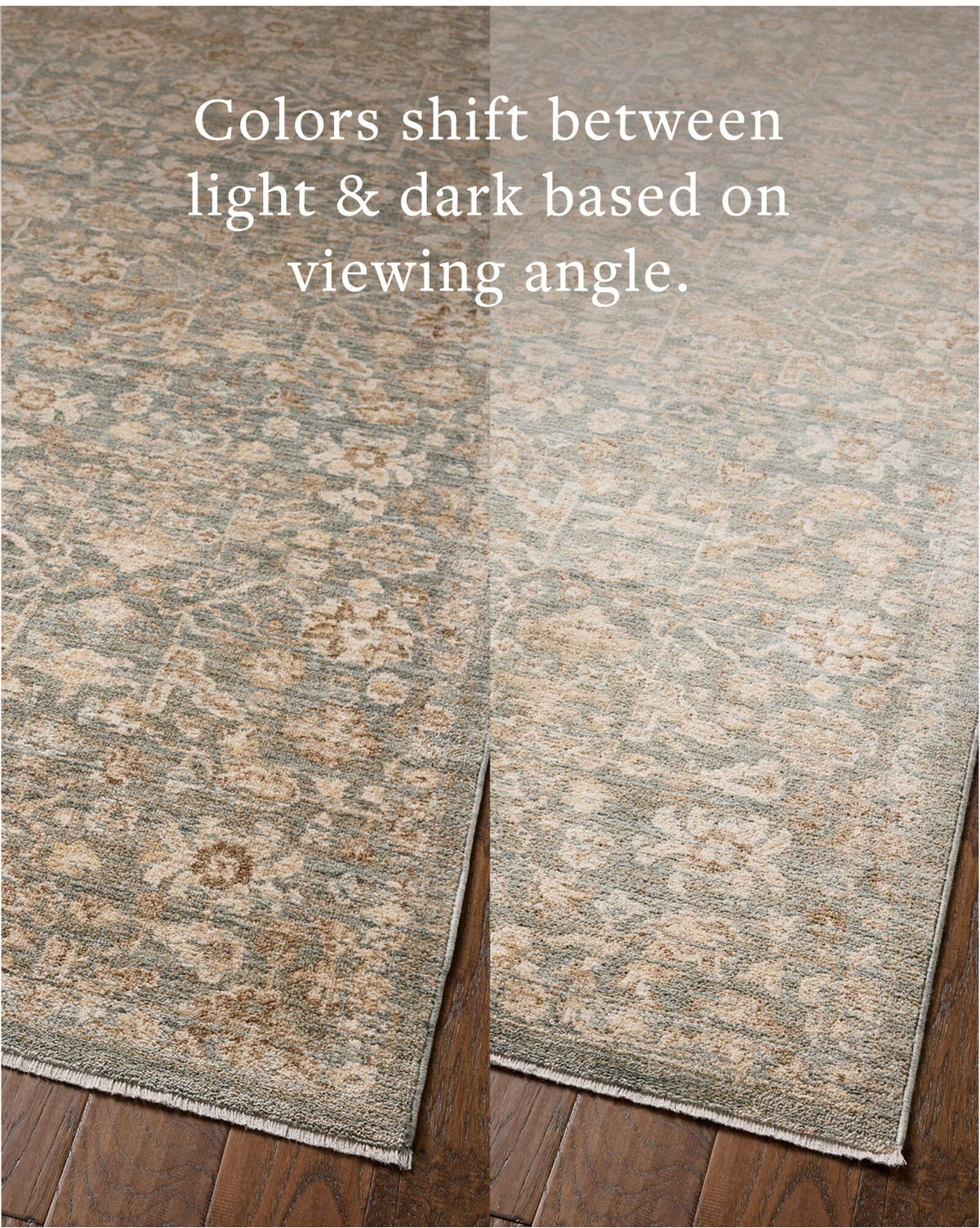 Palma Blue/Natural Rug – detail