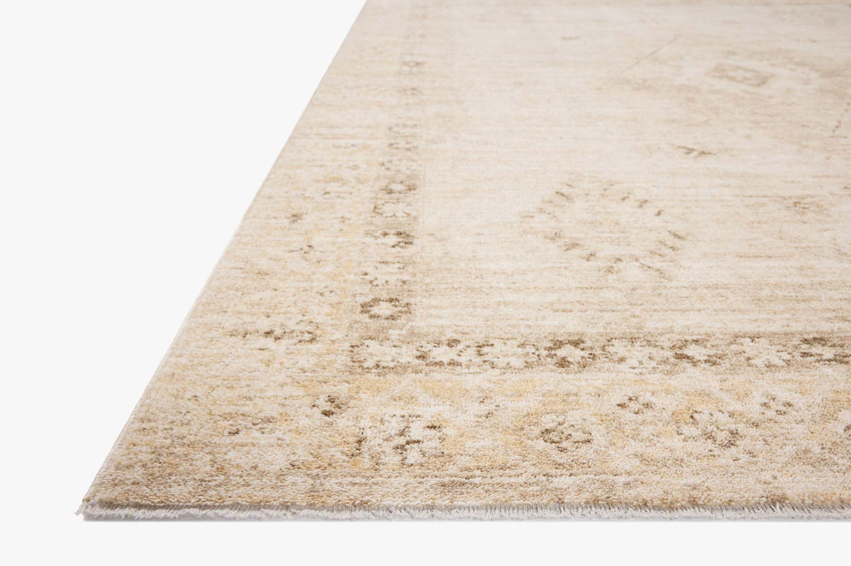 Palma Natural/Smoke Rug – corner detail